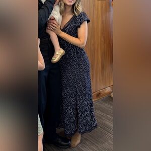 NEW — GAP Navy Polka Dot Dress